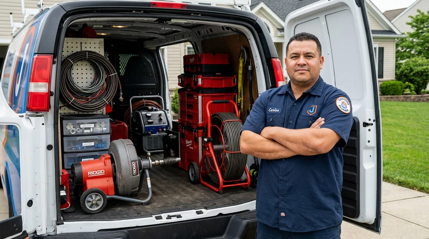 Professional drain cleaning equipment and Johns Plumbing LLC plumber in Fort Stockton