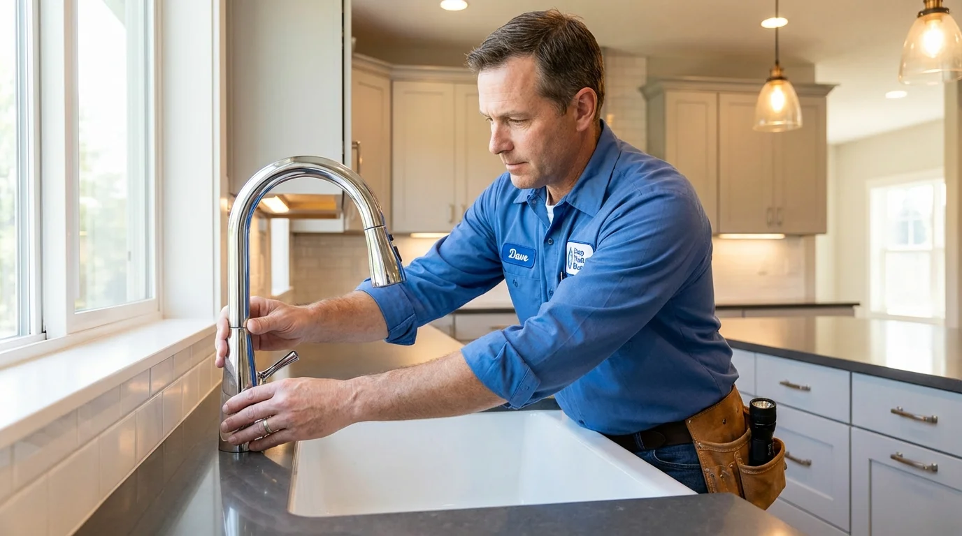 Kitchen faucet installation by Johns Plumbing LLC in Fort Stockton