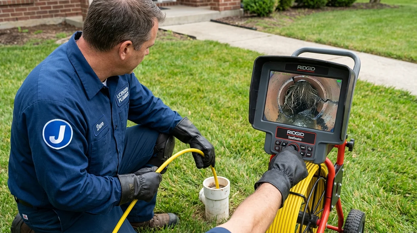 Sewer camera inspection being performed by Johns Plumbing LLC in Fort Stockton